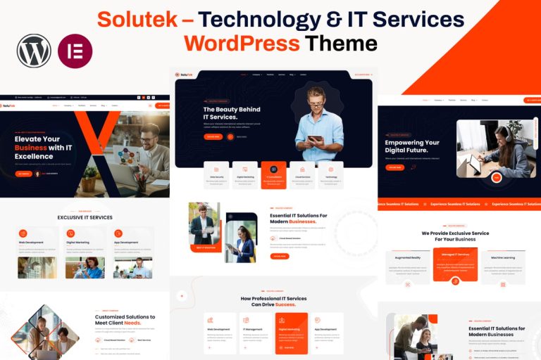 IT Hizmetleri Çözümü ve Teknoloji WordPress Teması