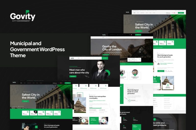 Govity - Belediye ve Hükümet WordPress Teması