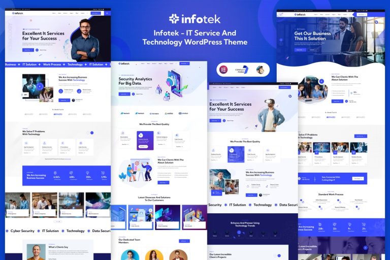 Infotek - BT Hizmet ve Teknoloji WordPress Teması