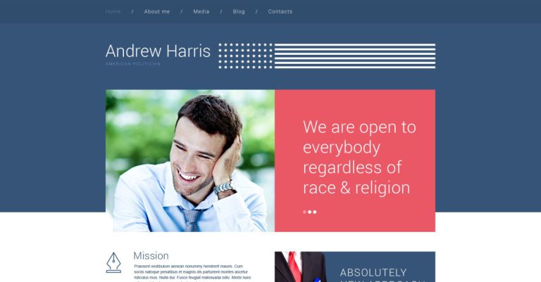 Amerikalı Politikacı WordPress Teması