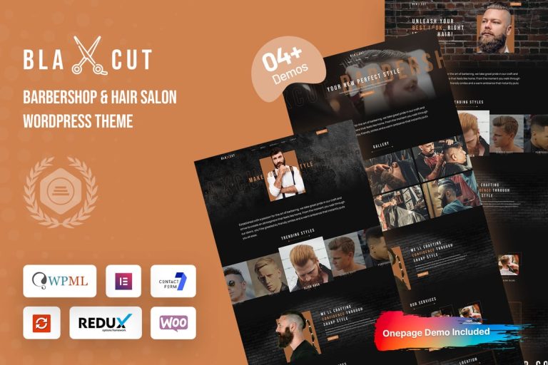 Blaxcut - Kuaför & Saç Salonu WordPress Teması