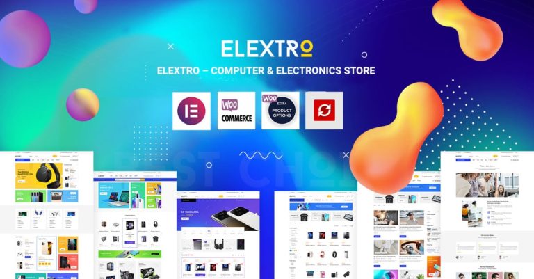 Elextro - Bilgisayar ve Elektronik Mağazası Elementor WordPress Teması
