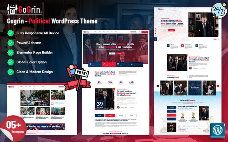 Gogrin - Siyasi WordPress Teması
