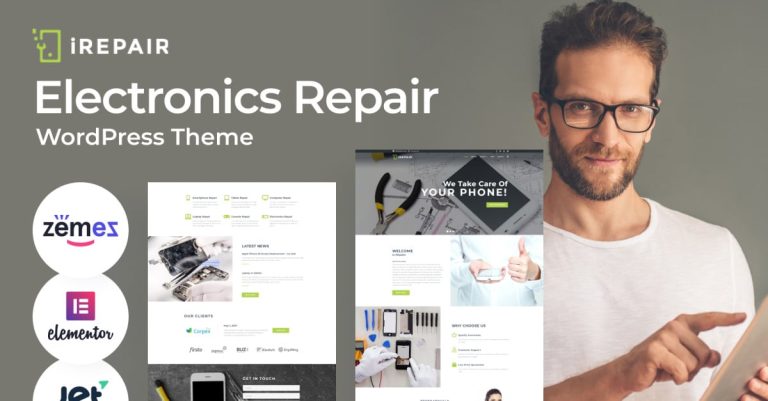 iRepair - Elektronik Tamir WordPress Teması