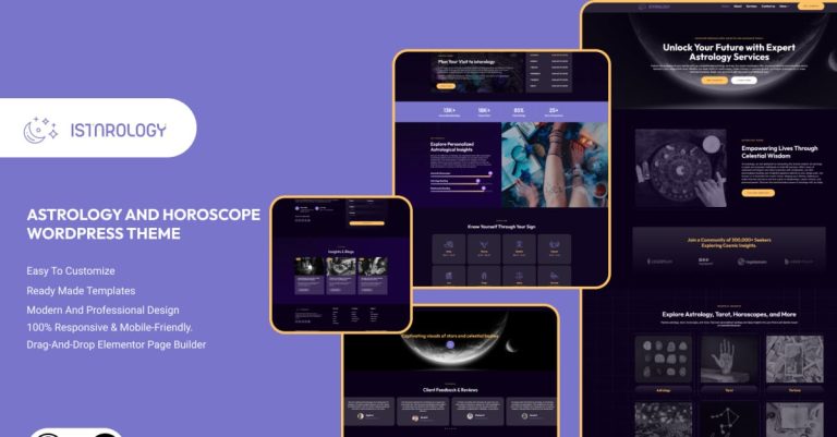 Istaroloji - Astroloji ve Esoterik Burçlar Wordpress Teması