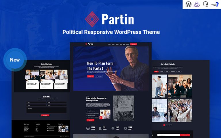 Partin - Siyasi Kampanya ve Parti Duyarlı WordPress Teması