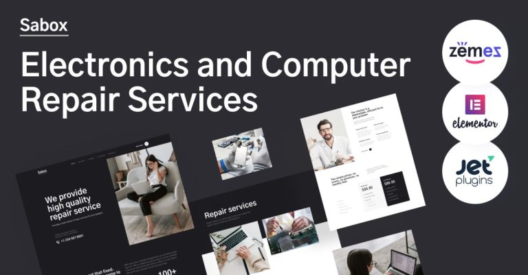 Sabox - Elektronik ve Bilgisayar Onarım Hizmetleri WordPress Teması