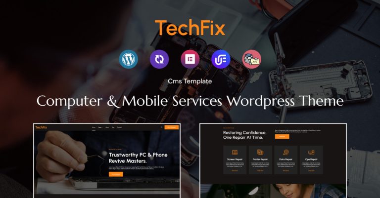 Techfix - Bilgisayar ve Mobil Hizmetler WordPress teması